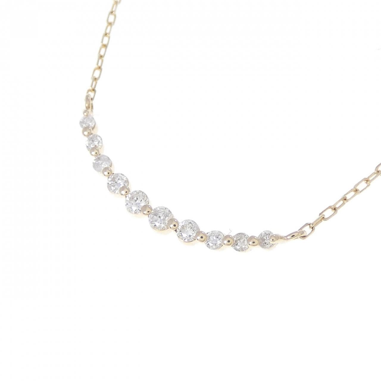 K10YG ダイヤモンド ネックレス 0.08CT