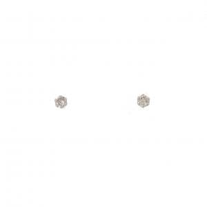 PT900 ダイヤモンド ピアス 0.10CT
