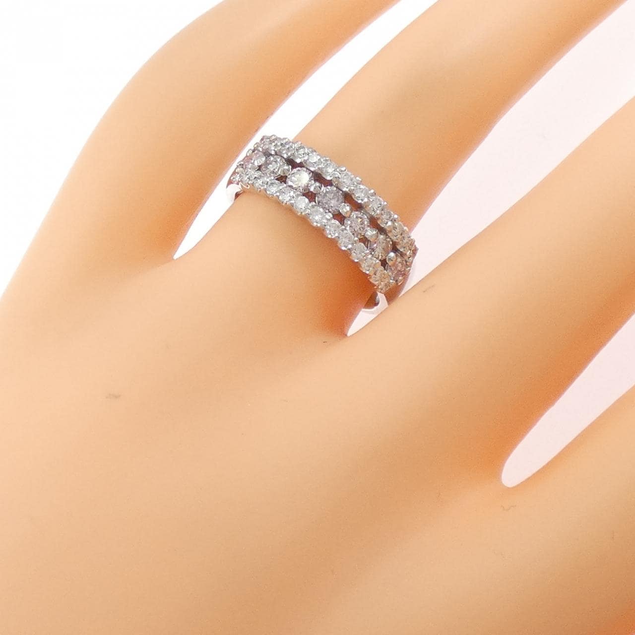 PT900 ピンクダイヤモンド リング 0.41CT