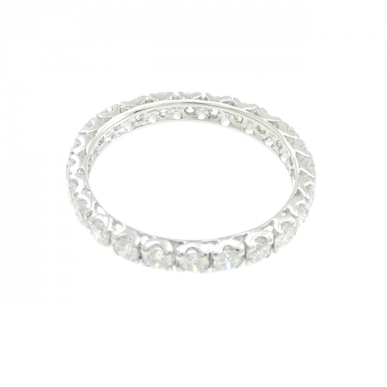 750WG フルエタニティ ダイヤモンド リング 0.83CT