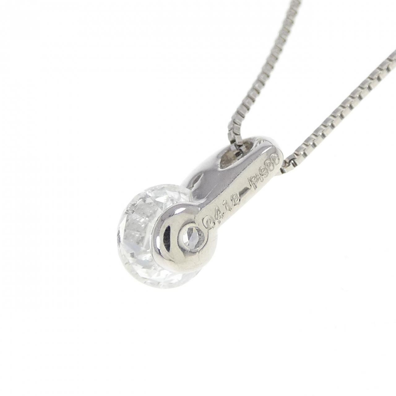 PT900/PT850 ダイヤモンド ネックレス 0.418CT