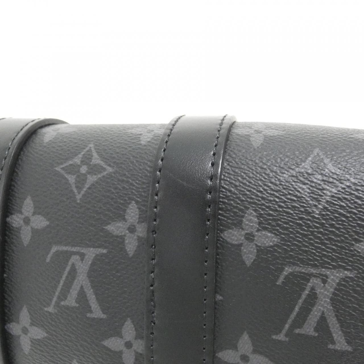 LOUIS VUITTON Monogram Eclipse Reverse Keepall Bandouliere 25 公分 M46271 波士頓包