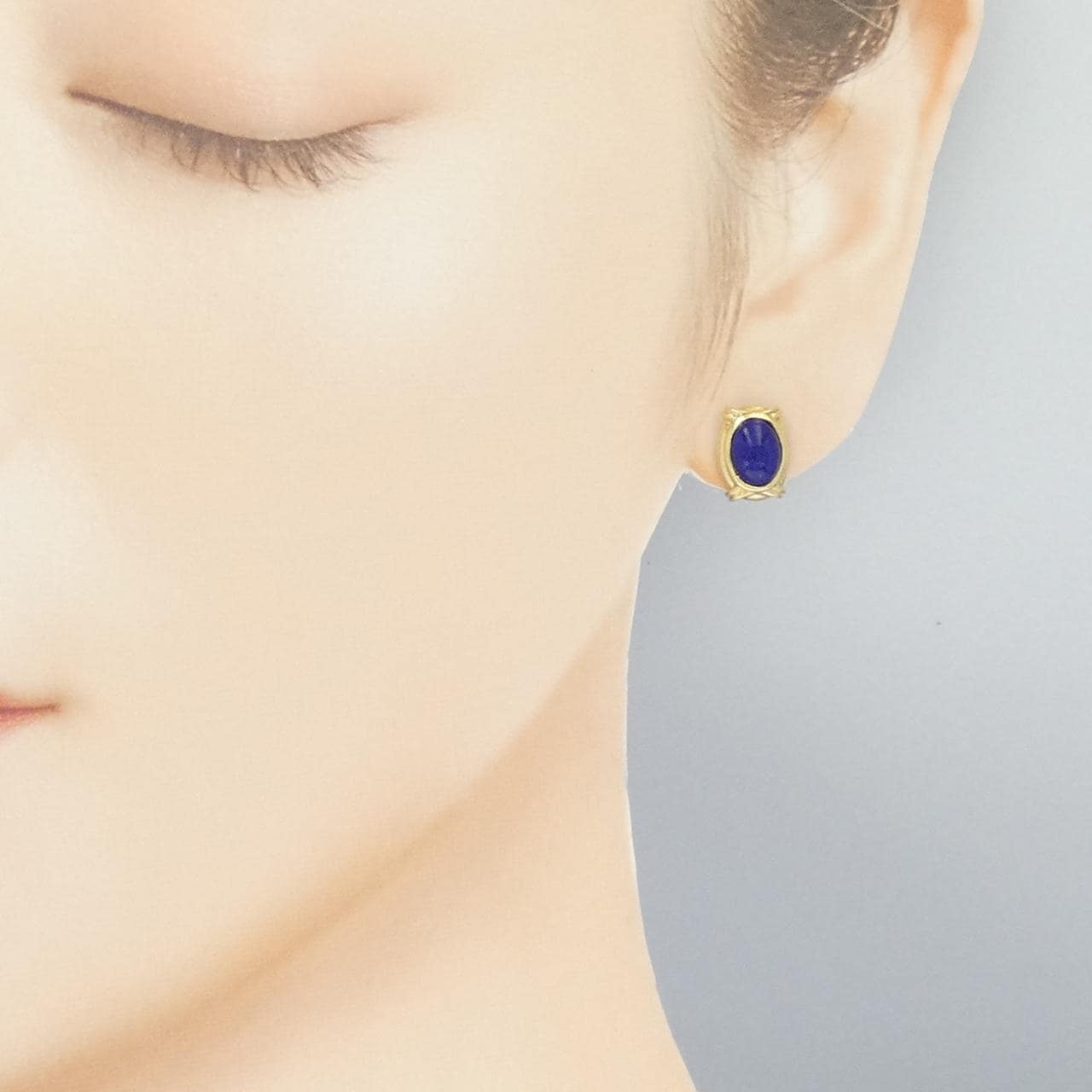 K18YG ラピスラズリ ピアス