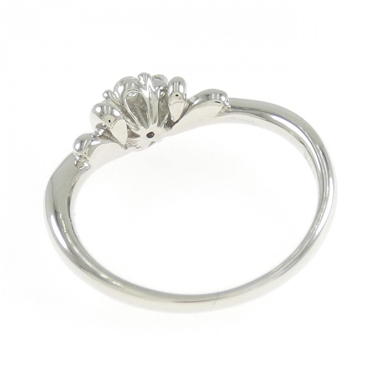PT900 フラワー ダイヤモンド リング 0.3CT