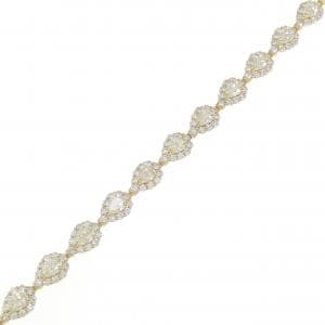 【新品】K18YG ダイヤモンド ブレスレット 5.10CT