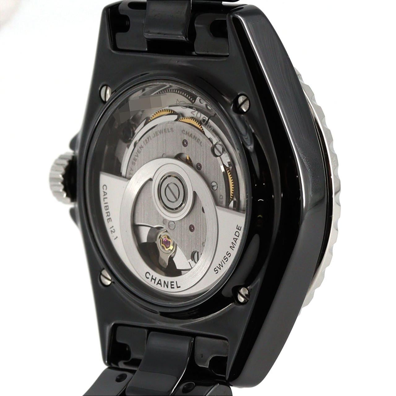 シャネル J12ファントムキャリバー12.1 38mmセラミック H6185 セラミック 自動巻