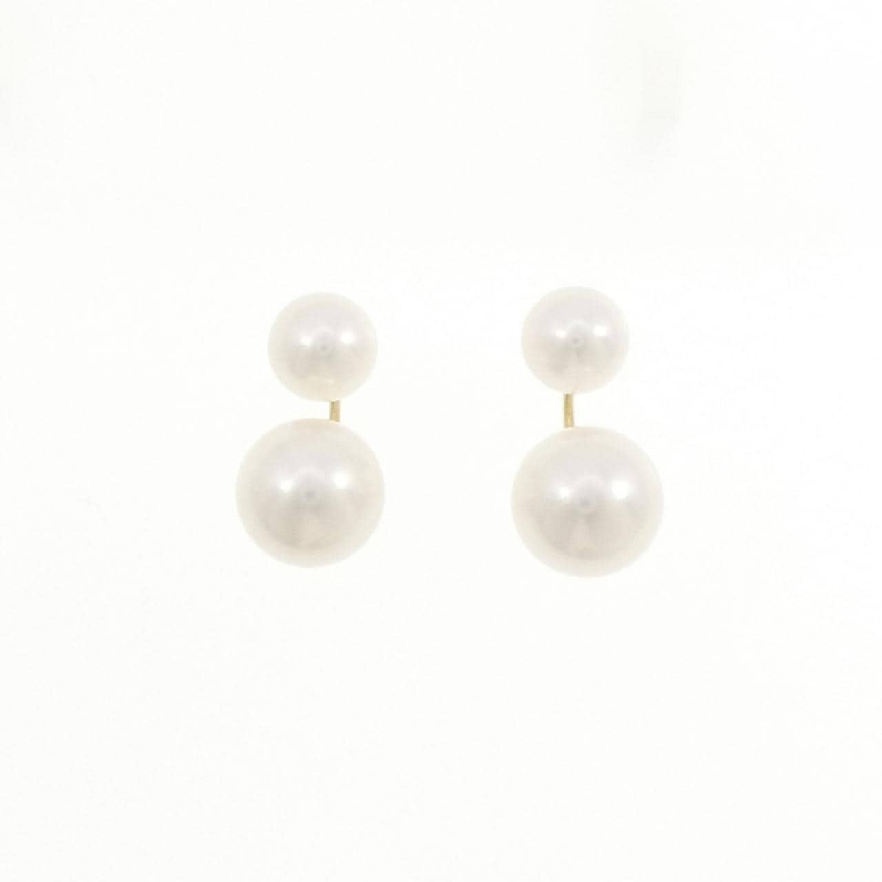 K18YG Akoya pearl earrings