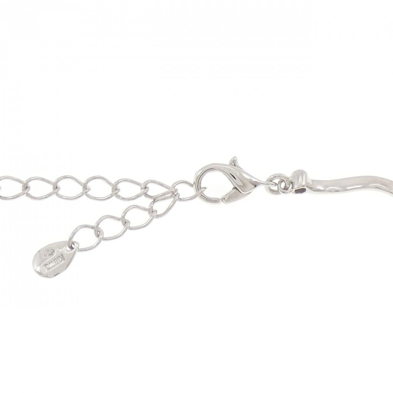 K18WG フラワー ダイヤモンド ブレスレット 0.24CT