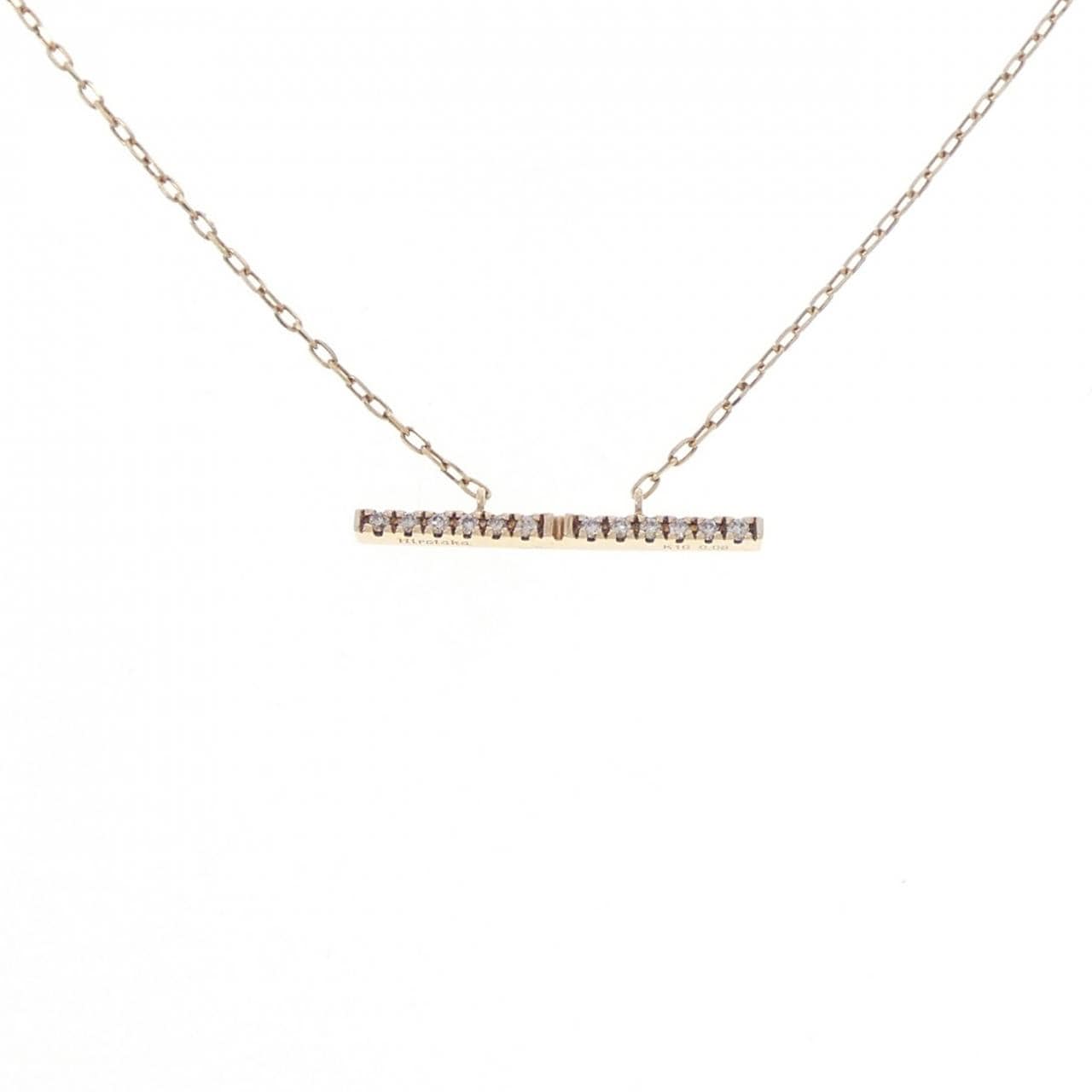 ヒロタカ トラペーズ ネックレス 0.06CT