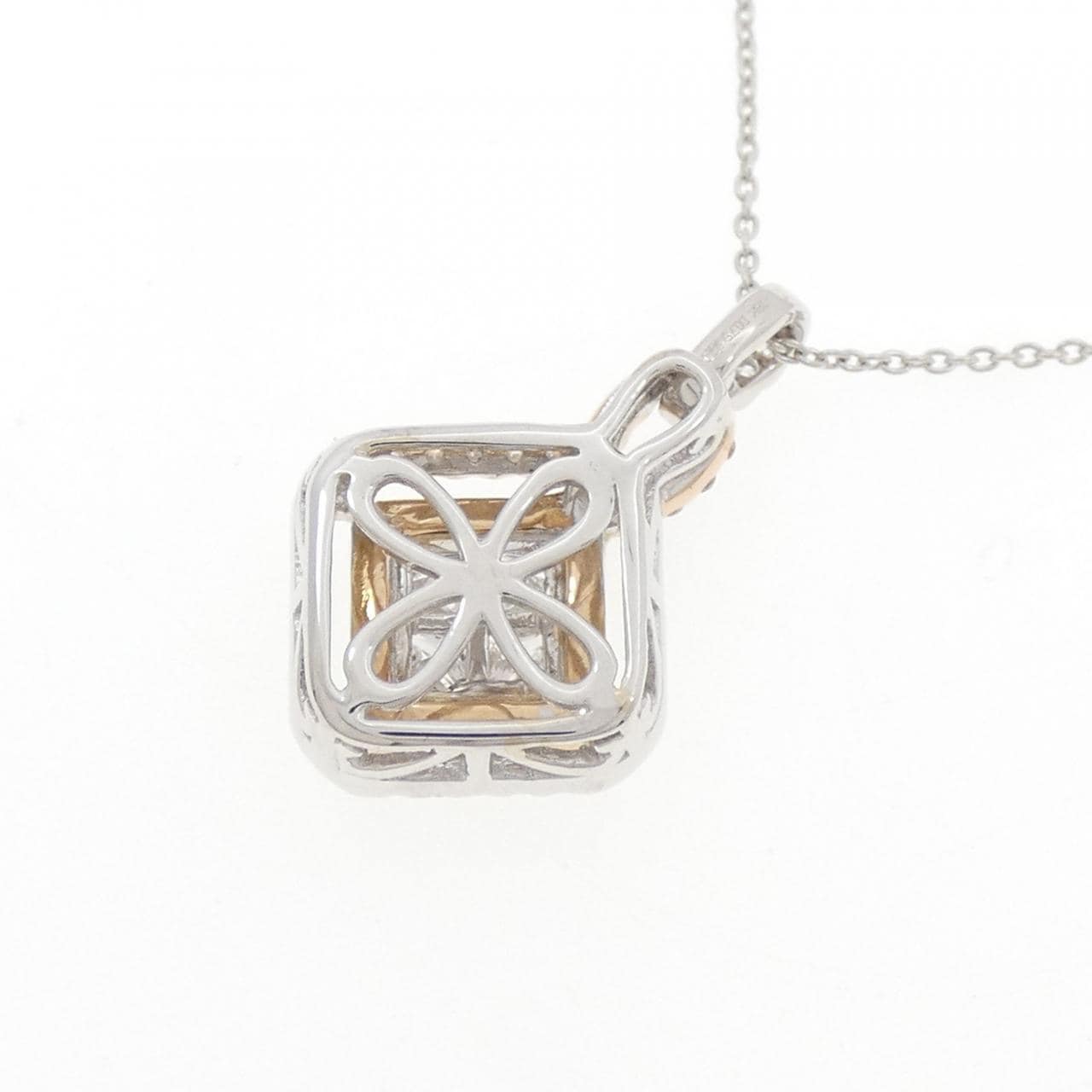 18KWG/18KPG ピンクダイヤモンド ネックレス 0.22CT