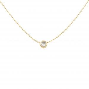 K18YG ソリティア ダイヤモンド ネックレス 0.20CT