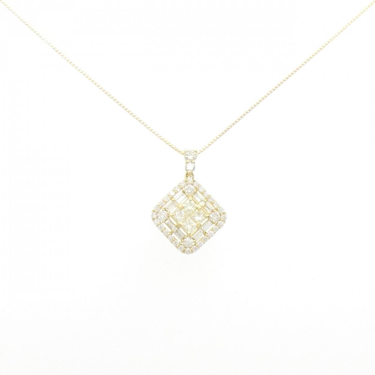 【新品】K18YG ダイヤモンド ネックレス 0.80CT