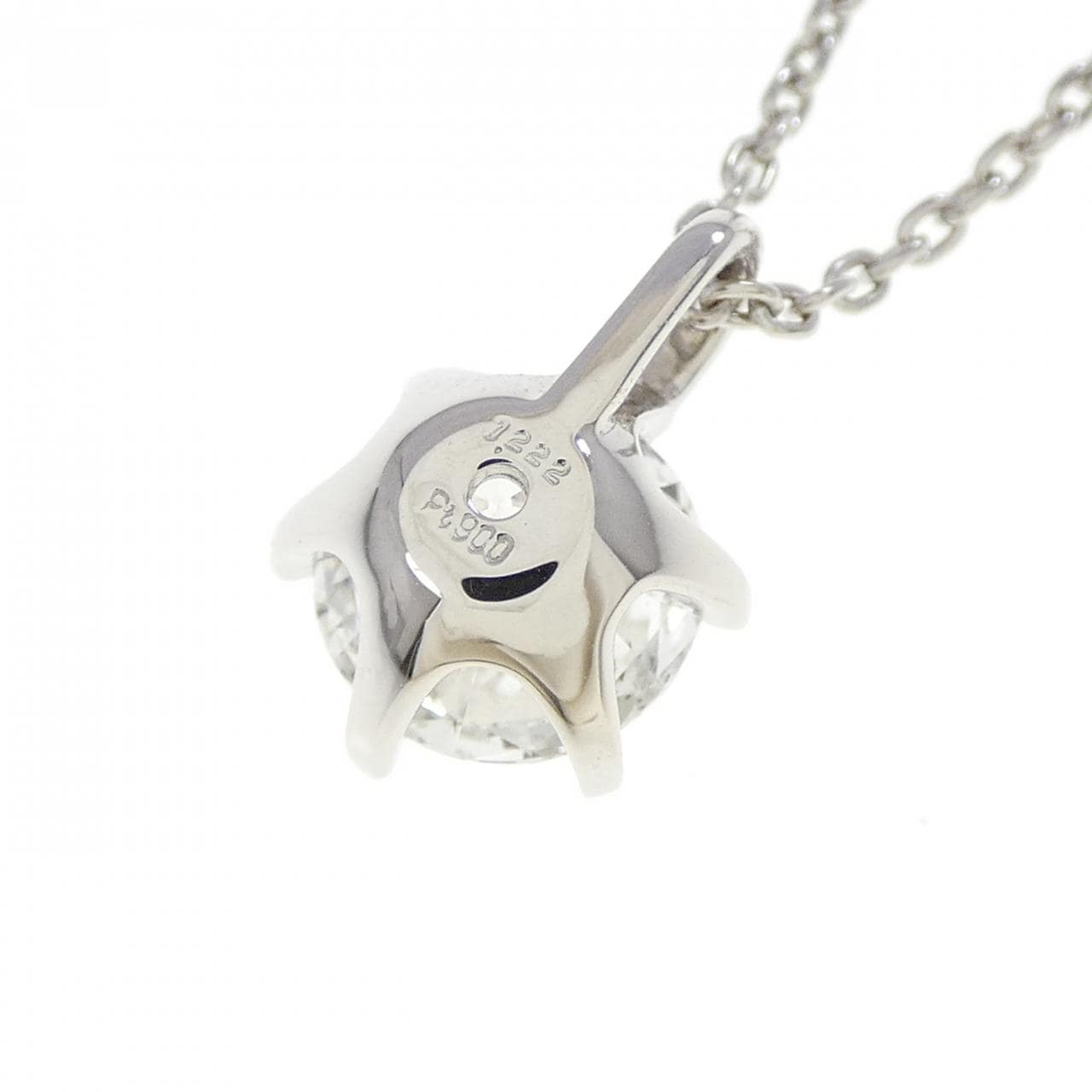 【再加工款】PT900/PT850鑽石項鍊 1.222克拉 E色 I1淨度 VG