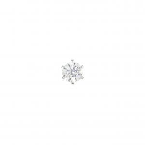 【リメイク】PT900/ST ダイヤモンド ピアス 0.214CT D SI1 3EXT 片耳