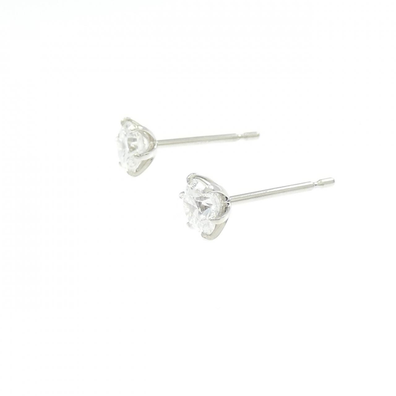 【リメイク】PT900/ST ダイヤモンド ピアス 0.347CT 0.359CT D-F VS1-2 VG-Good