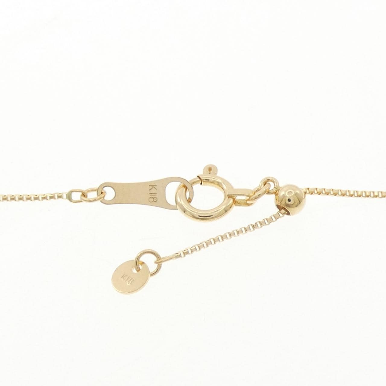 K18YG クロス ダイヤモンド ネックレス 0.05CT