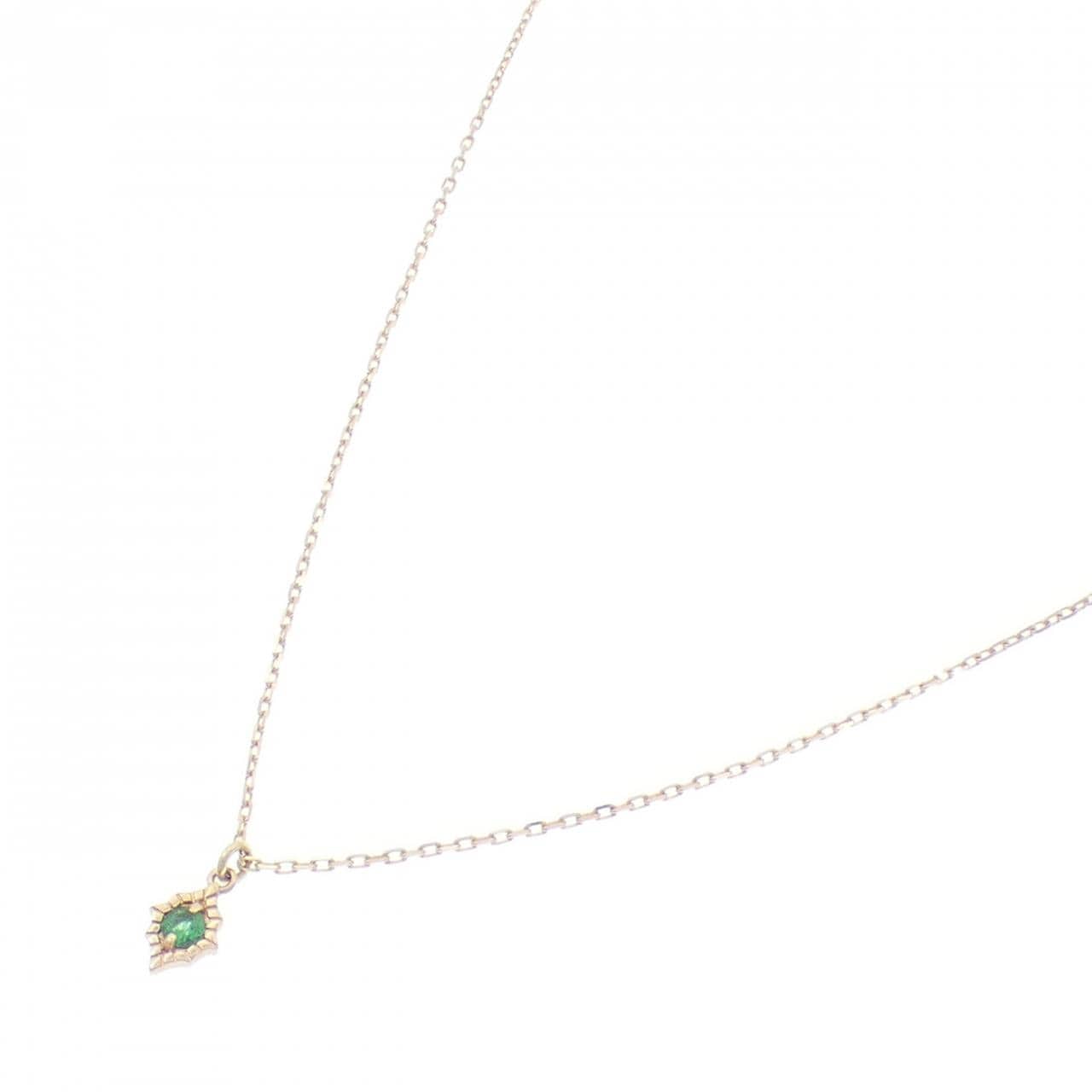 アガット エメラルド ネックレス