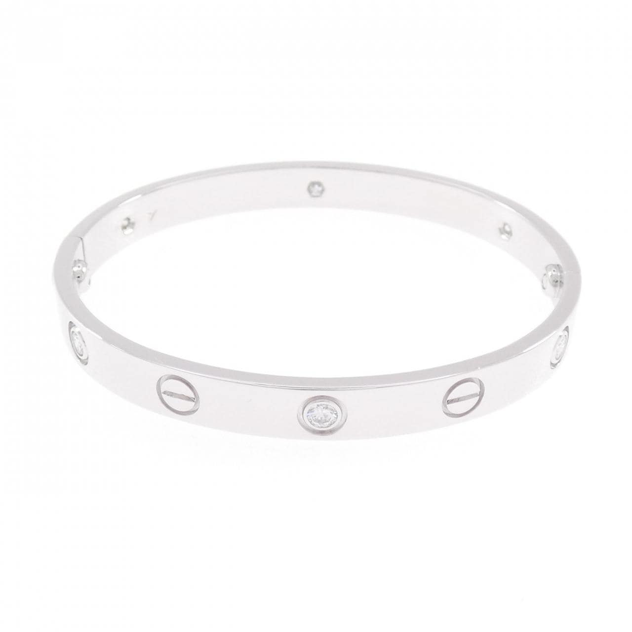 カルティエ ラブブレスレット ハーフダイヤ 6P