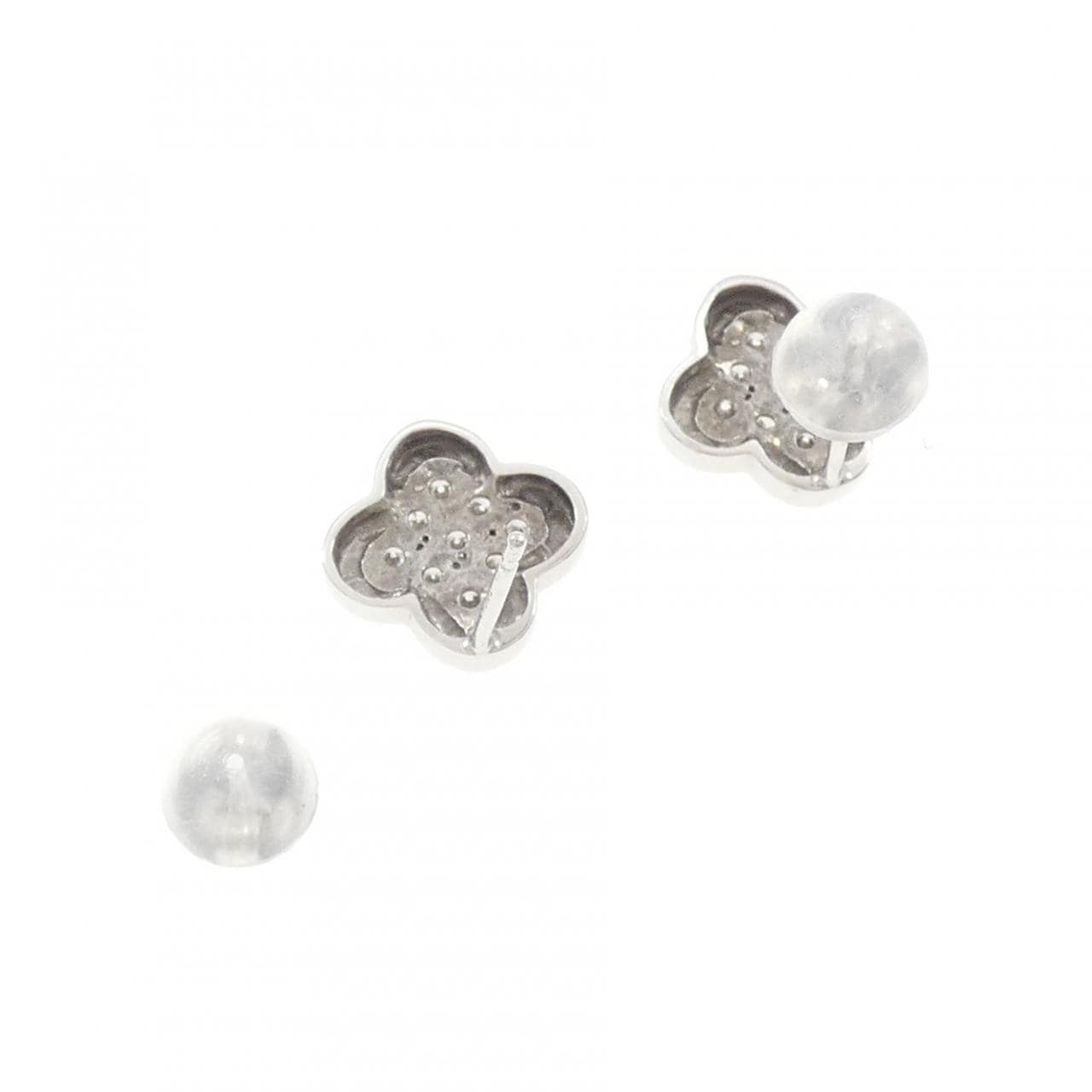 K18WG ダイヤモンド ピアス 0.14CT