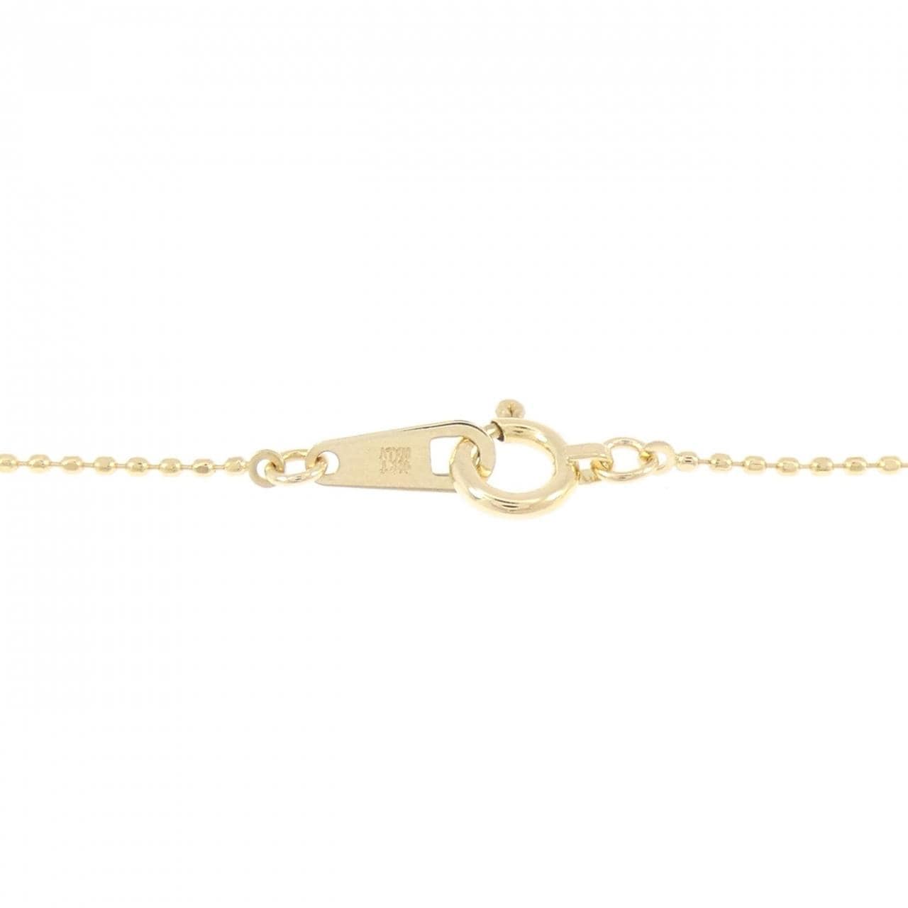 750YG/K18YG クロス ダイヤモンド ネックレス 0.30CT