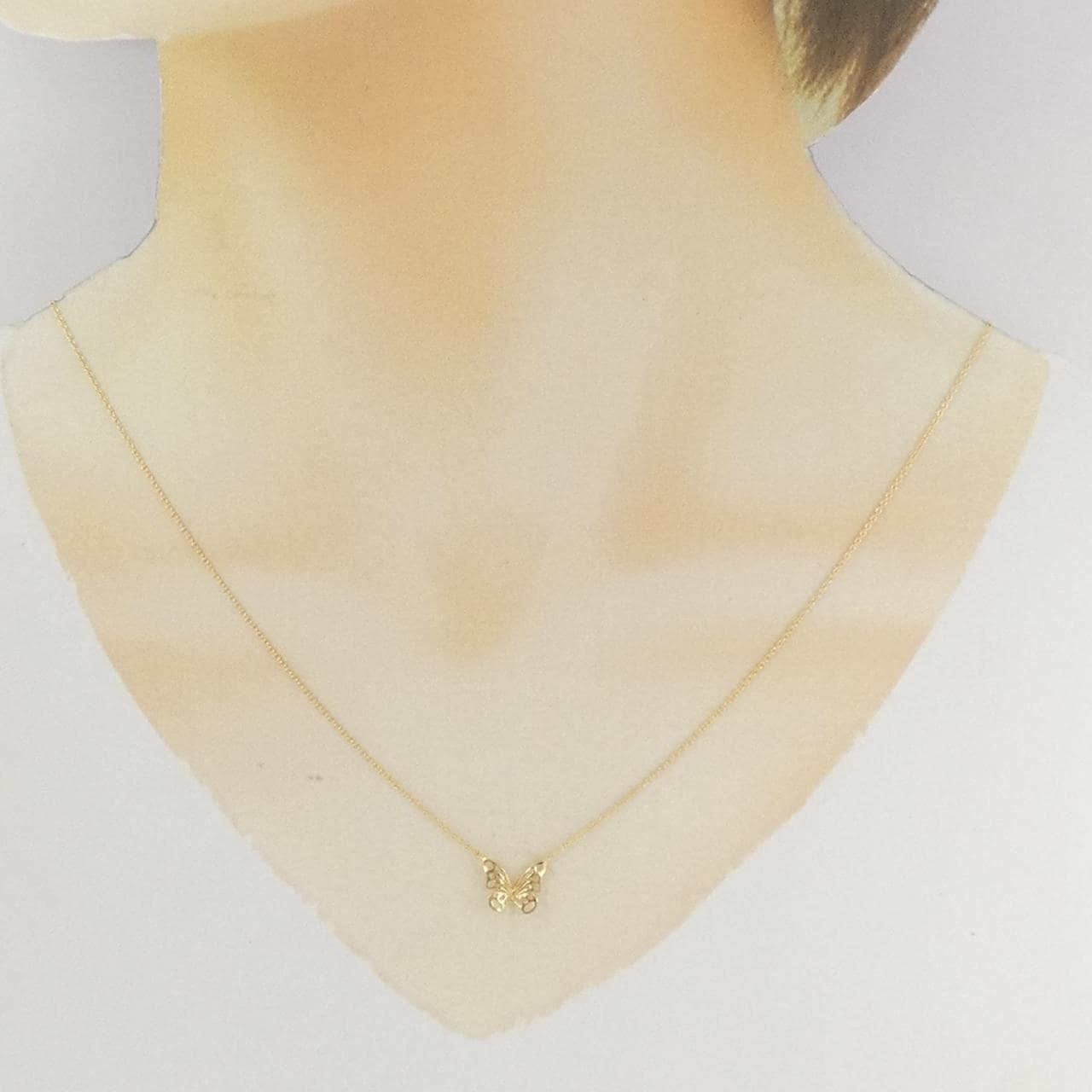 STAR JEWELRY K18YG Butterfly Necklace