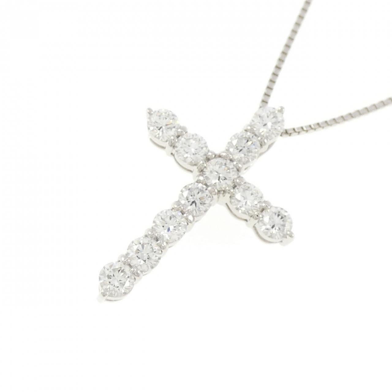 【新品】PT ダイヤモンド ネックレス 1.506CT E VVS2-SI1 VG-Good