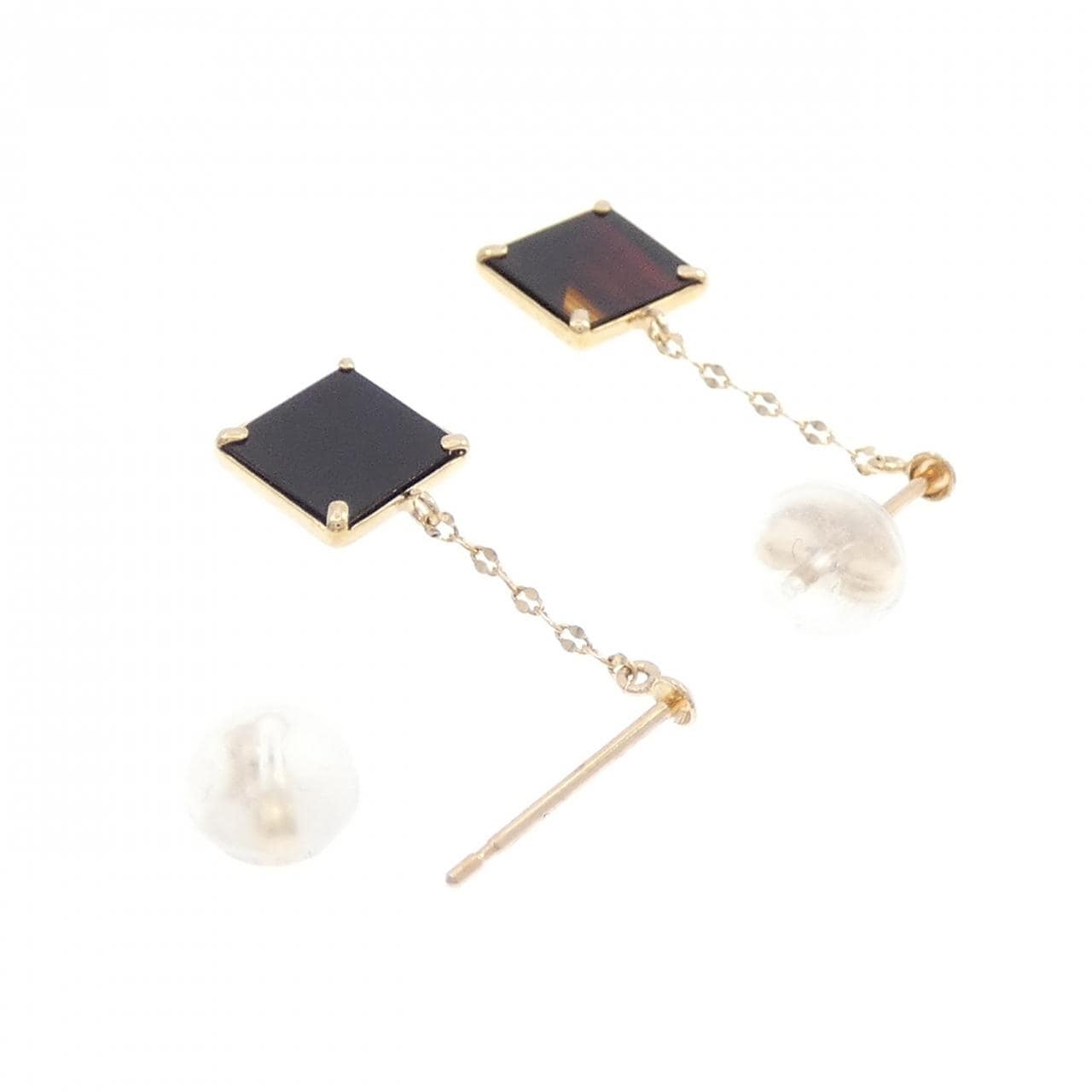 【新品】K10YG メノウ ピアス