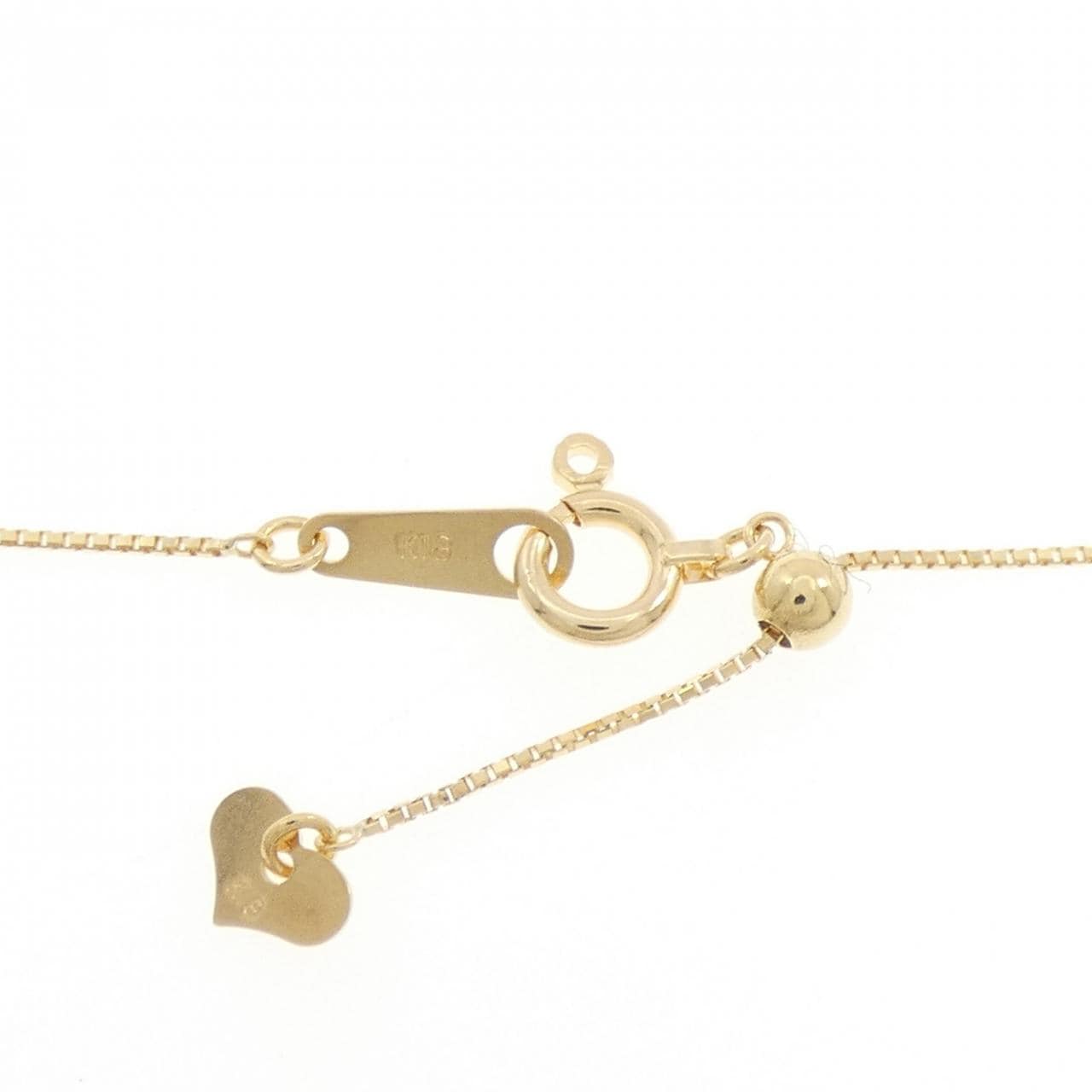 K18YG ハート ダイヤモンド ネックレス 0.37CT