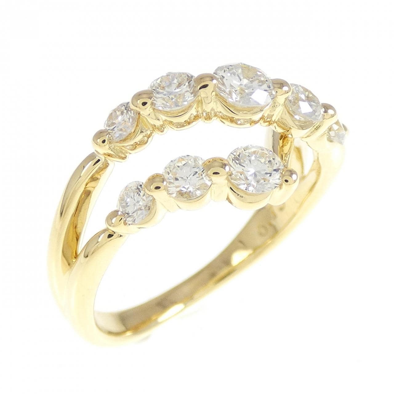 K18YG ダイヤモンド リング 0.73CT