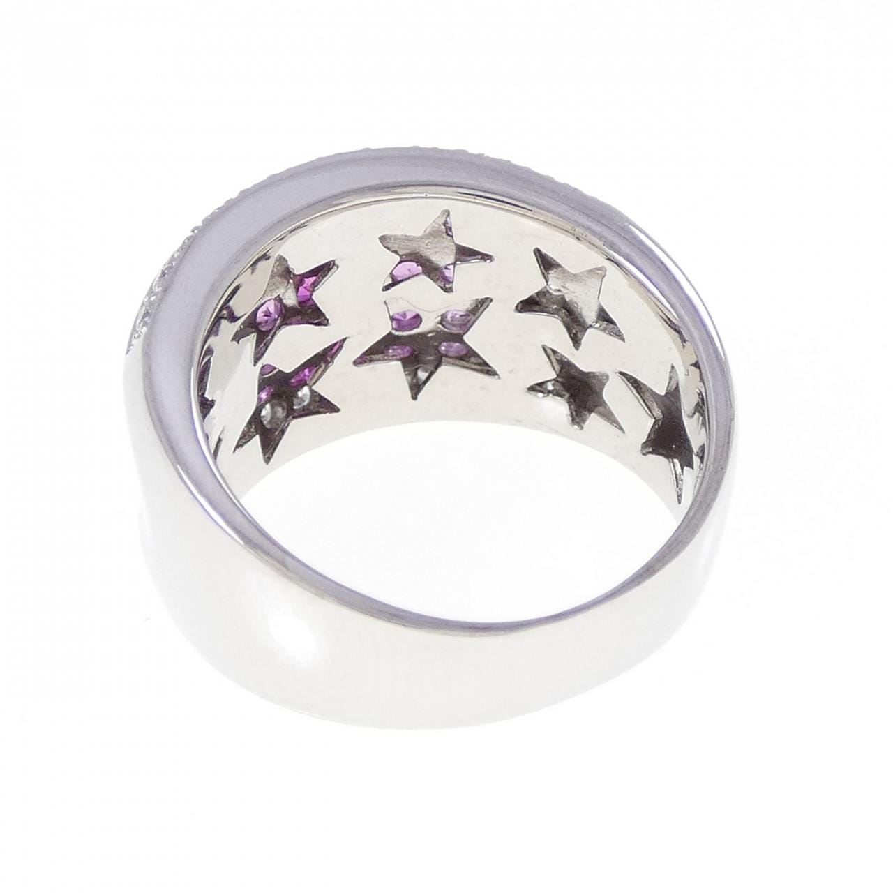 K18WG サファイヤ リング 1.00CT