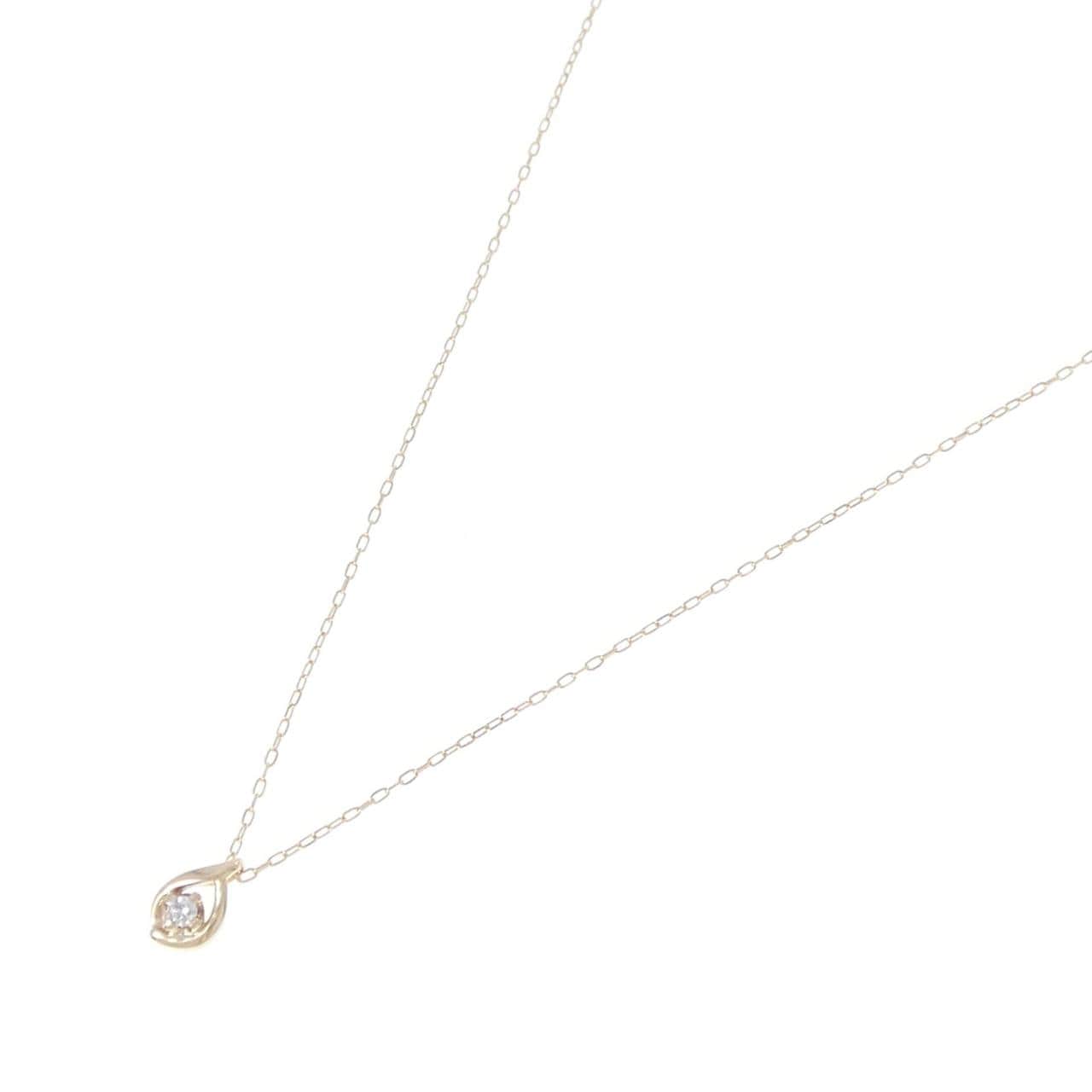 K10YG ダイヤモンド ネックレス 0.02CT