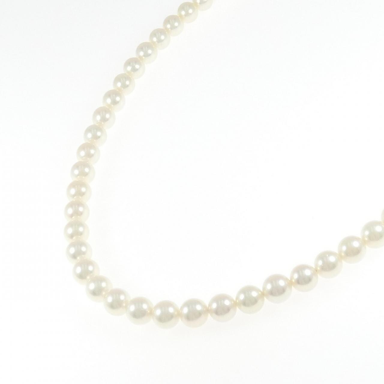 シルバークラスプ アコヤパール ネックレス 6.5-7mm