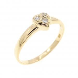K18YG ハート ダイヤモンド リング 0.06CT