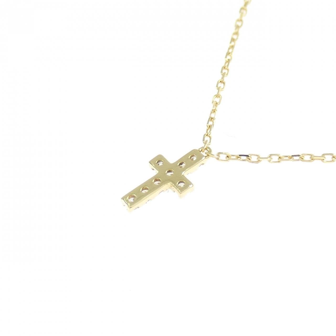 アーカー クロスパヴェ ネックレス 0.05CT