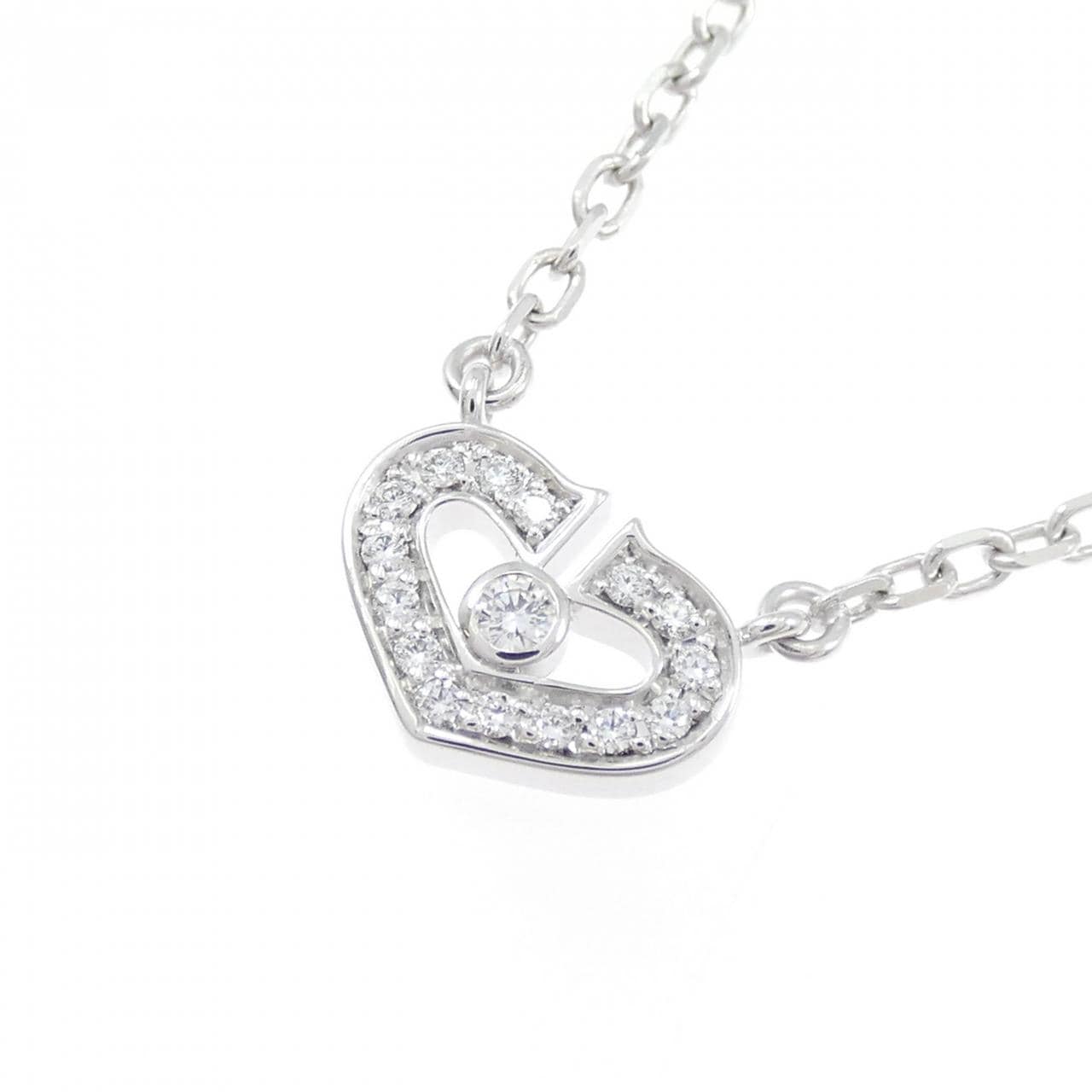 カルティエ Cハート ネックレス