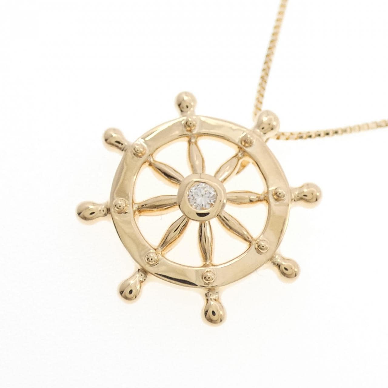 K18YG ダイヤモンド ネックレス 0.04CT