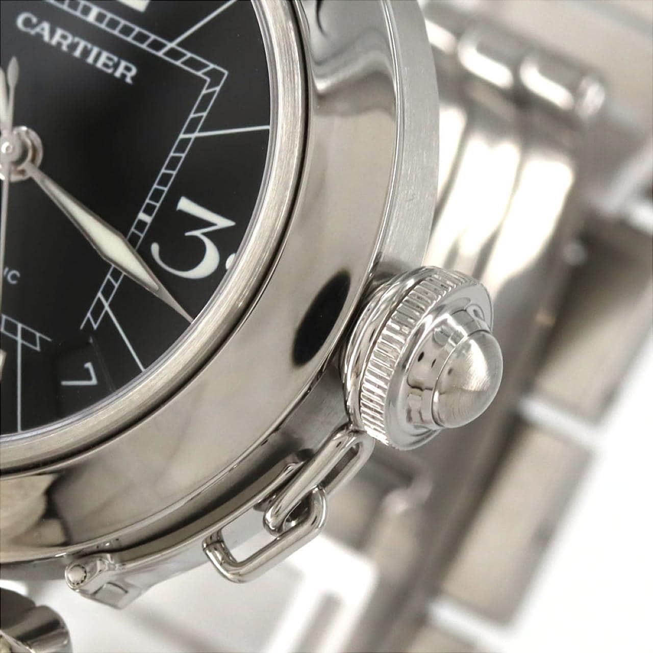 カルティエ パシャC W31076M7 SS 自動巻