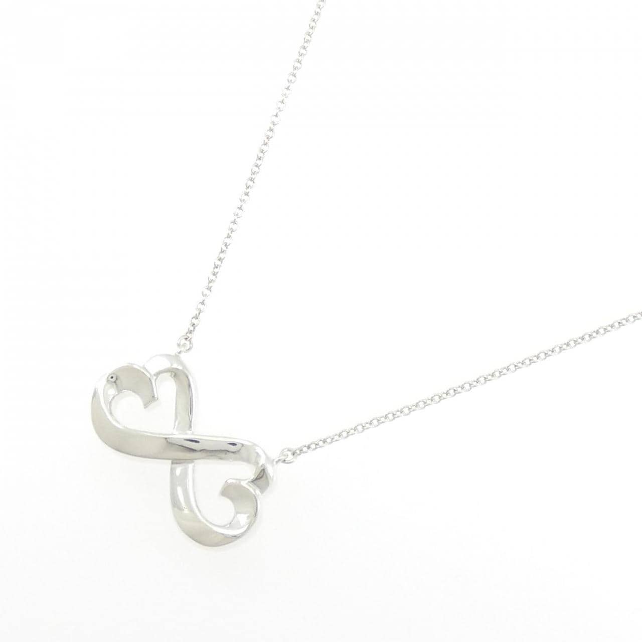 ティファニー ダブルラビングハート ネックレス