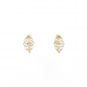 K10YG ダイヤモンド イヤリング 0.012CT