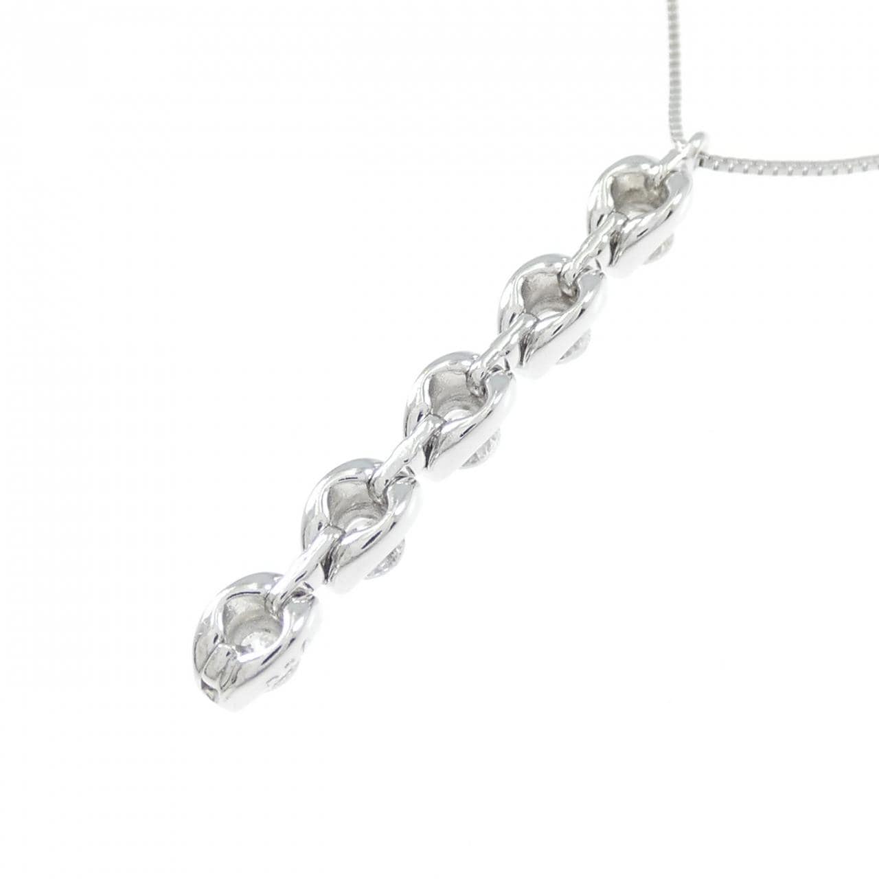 K18WG ダイヤモンド ネックレス 0.35CT