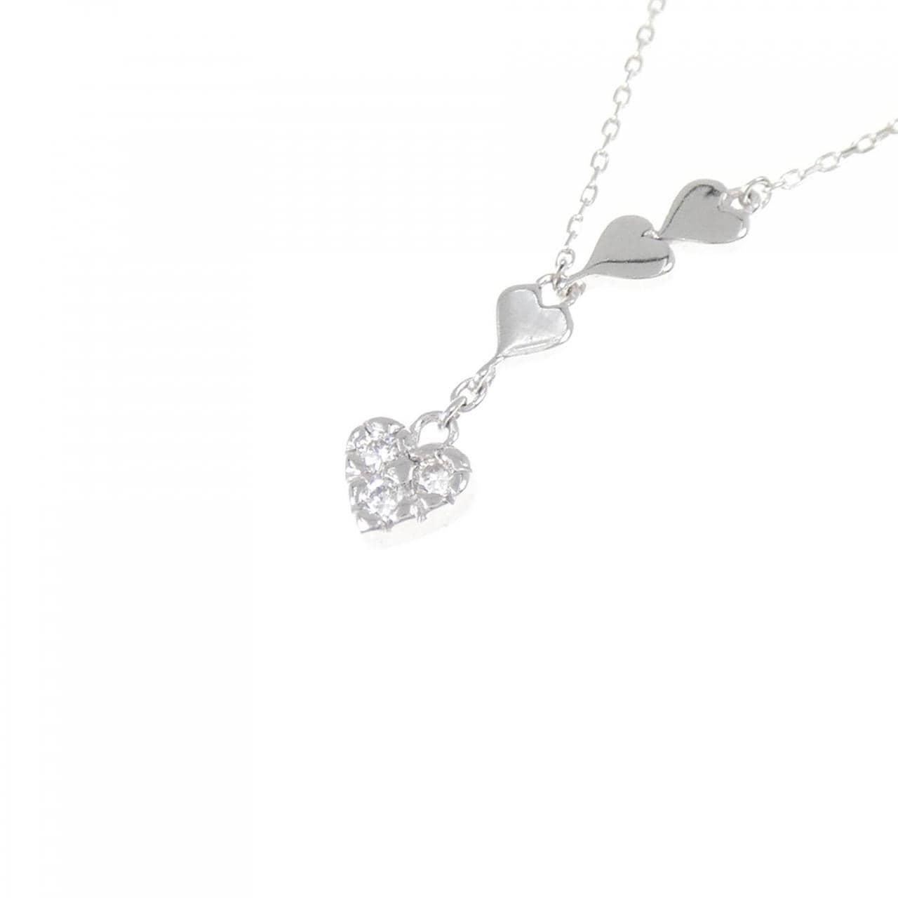 スタージュエリー ハート ダイヤモンド ネックレス 0.04CT
