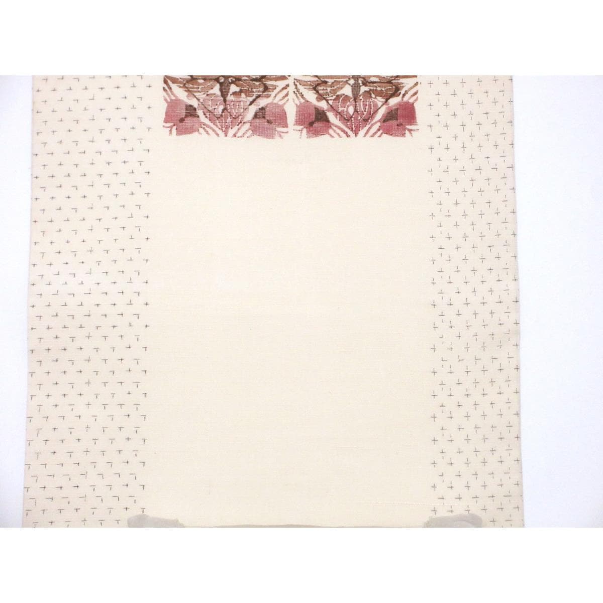 名古屋帯　紬織　友禅加工