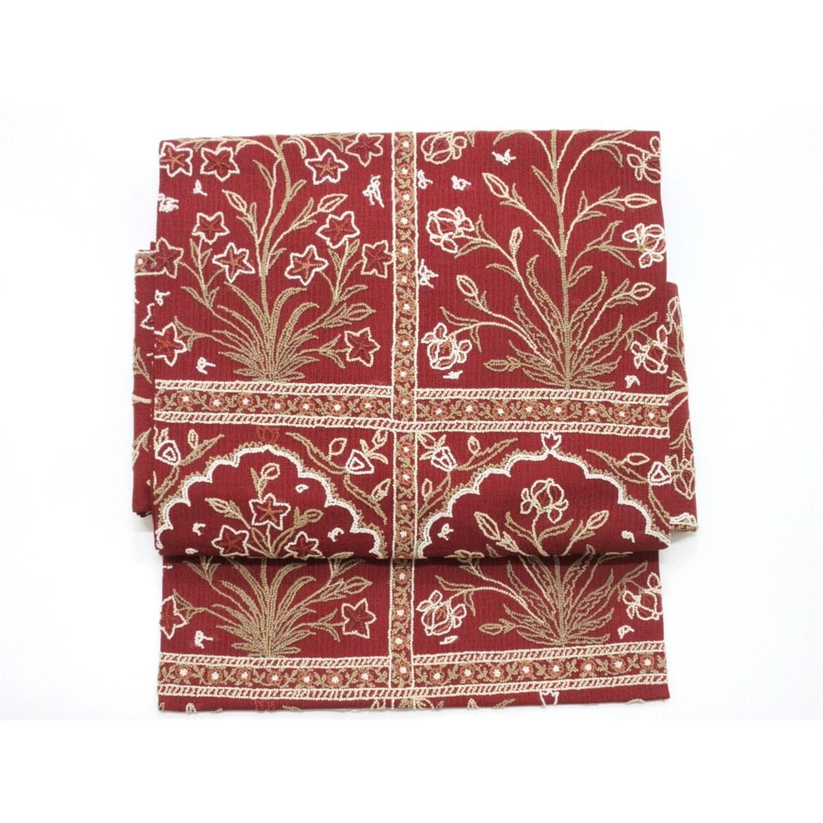 【未使用品】夏袋帯　軽装帯　相良刺繍