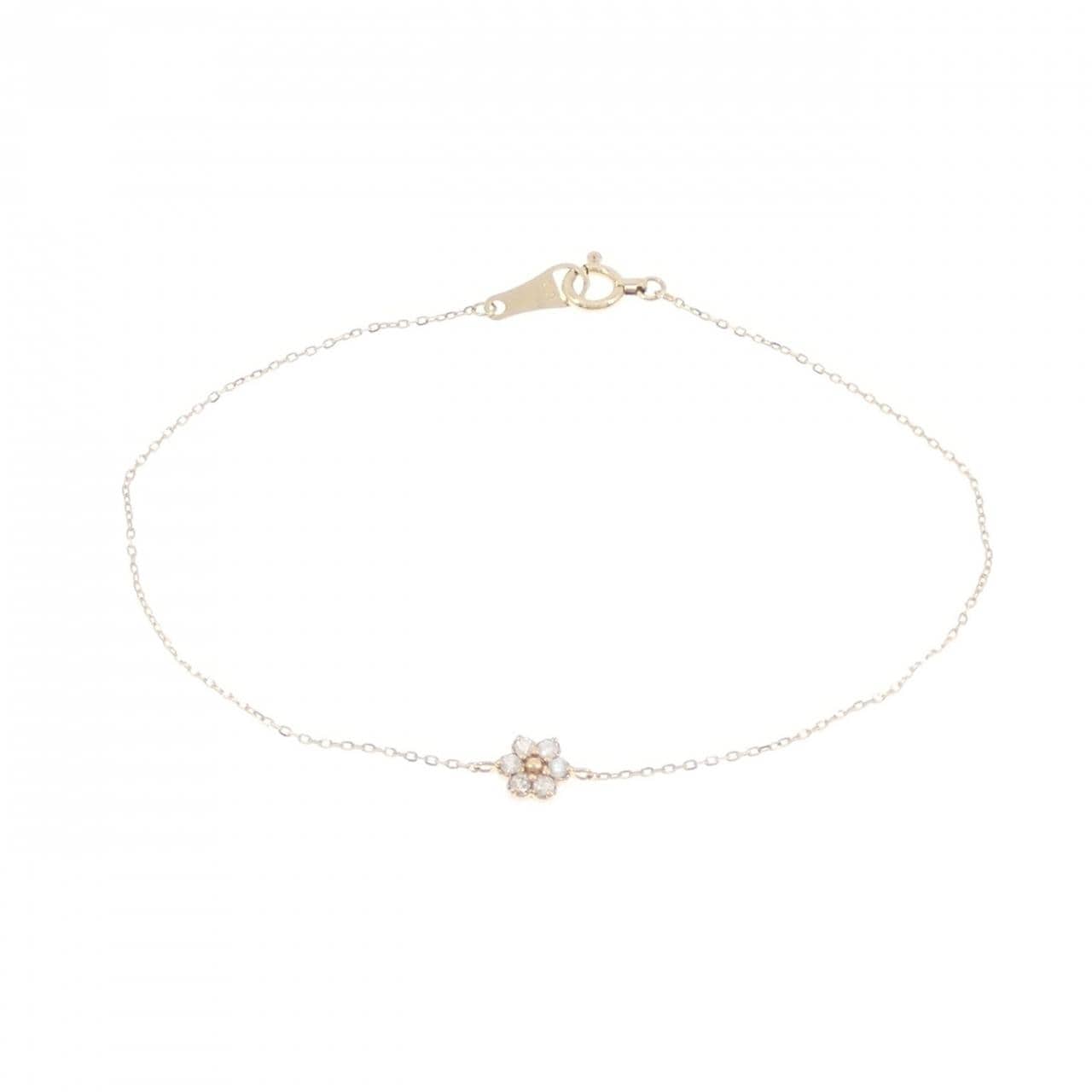 ノジェス フラワー ダイヤモンド ブレスレット 0.066CT
