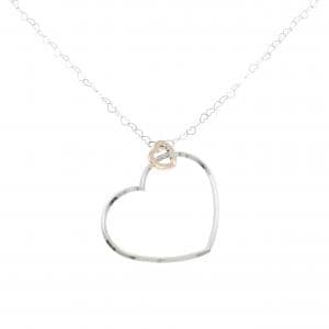 K18WG/K18PG ハート ネックレス