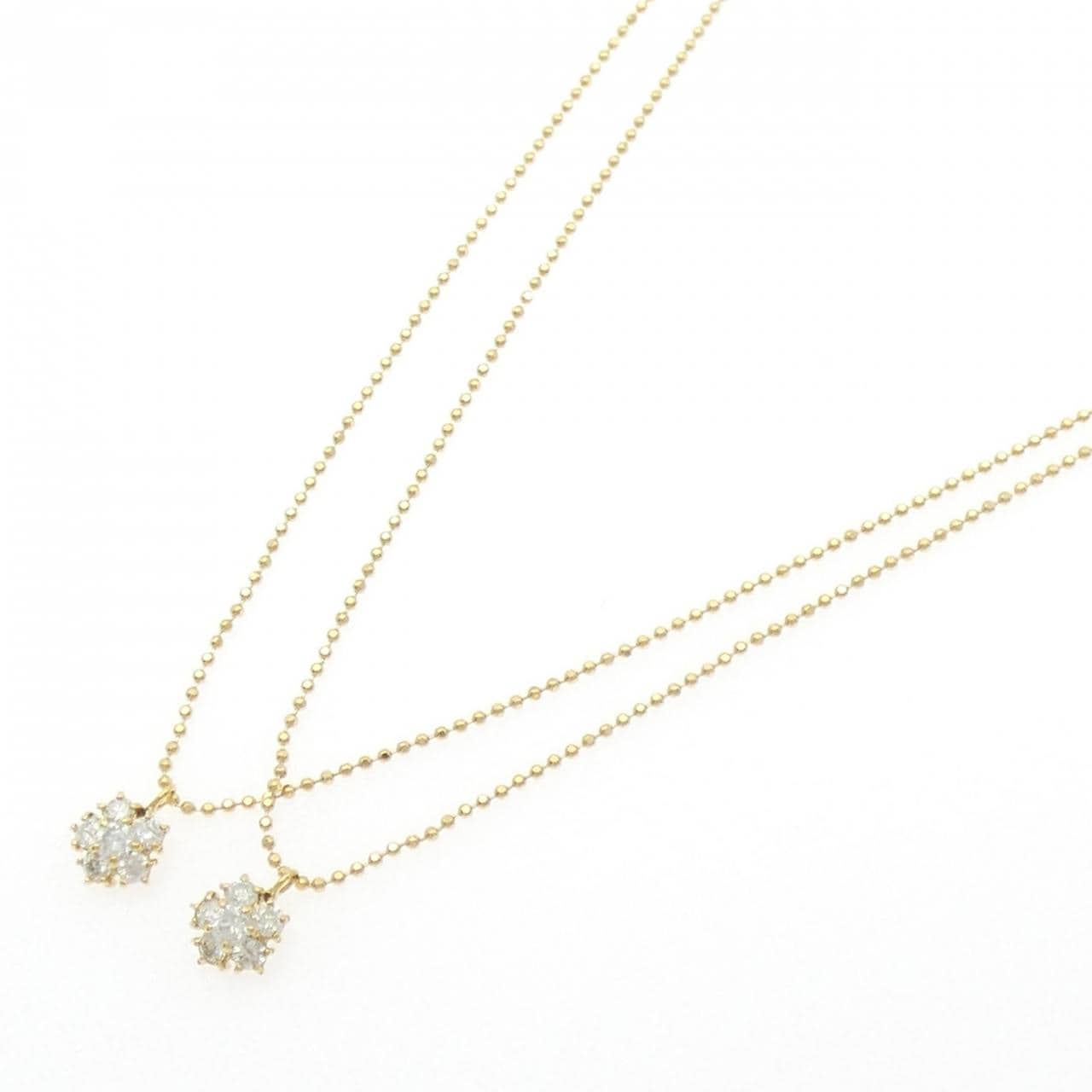 K18YG ダイヤモンド ネックレス 0.40CT