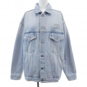 ミュウミュウ MIU MIU MIU MIU ロゴ GWB144 11D8 デニムジャケット