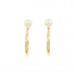 K18YG アコヤパール ピアス 6.3mm