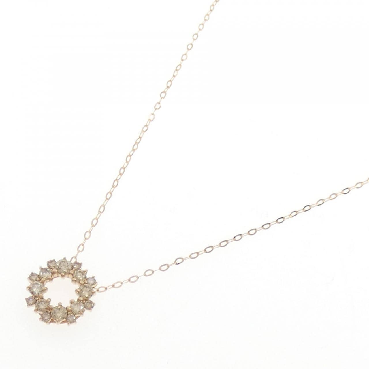 K18PG ダイヤモンド ネックレス 0.60CT