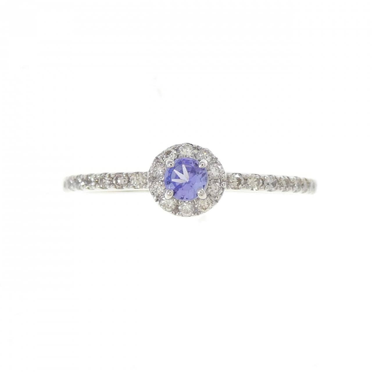PT950 タンザナイト リング 0.10CT